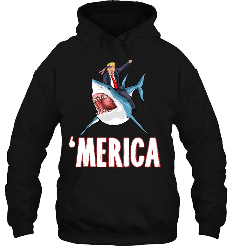 Donald Trump Shark Presiden 4Th Of July Usa America Mugs