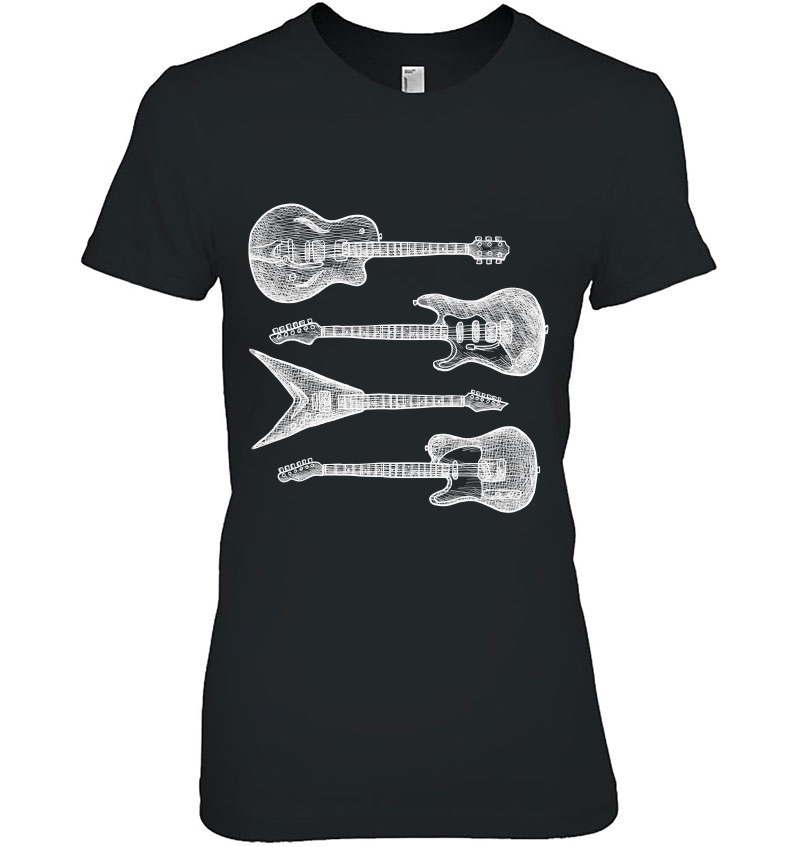 Electric Guitar Shirts Music Band Guitarist Gifts Hoodie