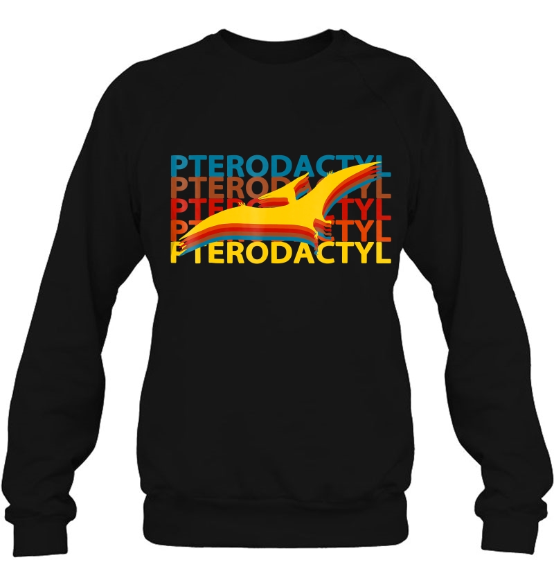 Pterodactyl Dinosaur Vintage Repeat Sweatshirt