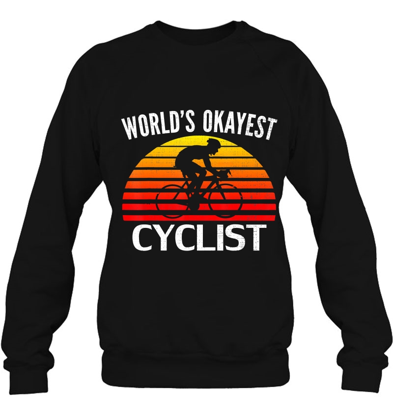 Retro World's Okayest Cyclist Funny Bicyclebicyclist Mugs