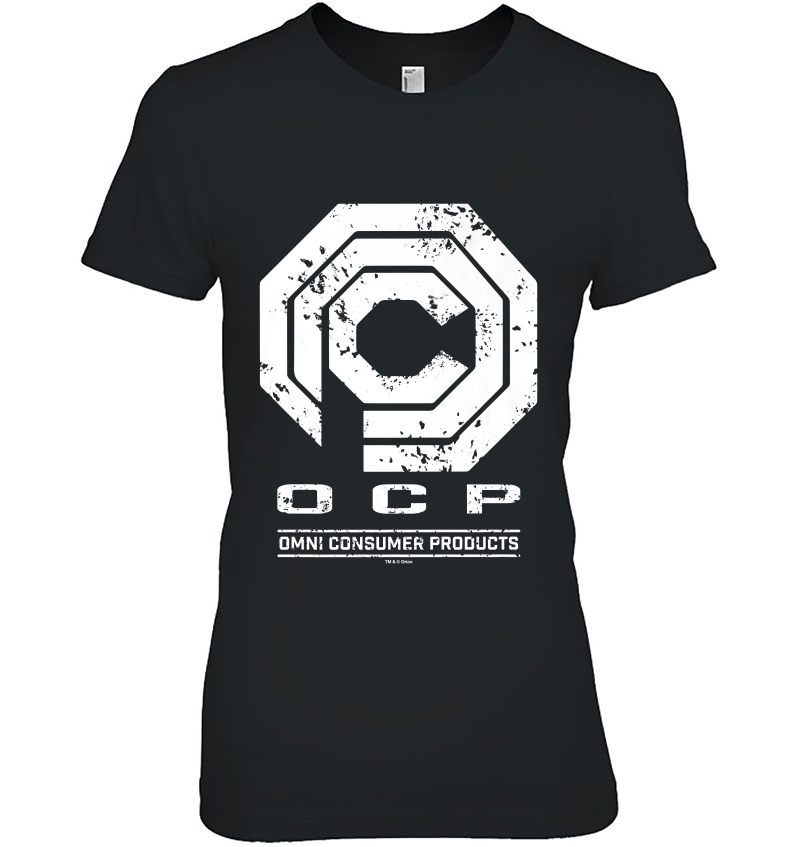 Robocop Ocp Omn Consumer Products Distressed Logo Hoodie