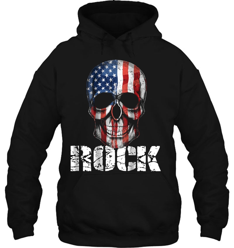 Rock Skull Usa American Flag Vinatge Music Band Mugs