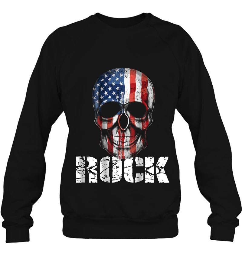 Rock Skull Usa American Flag Vinatge Music Band Mugs