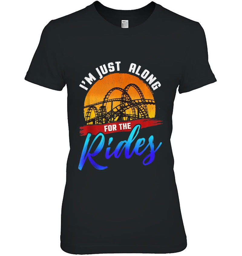 Roller Coaster Riding Funny Apparel Ladies Tee