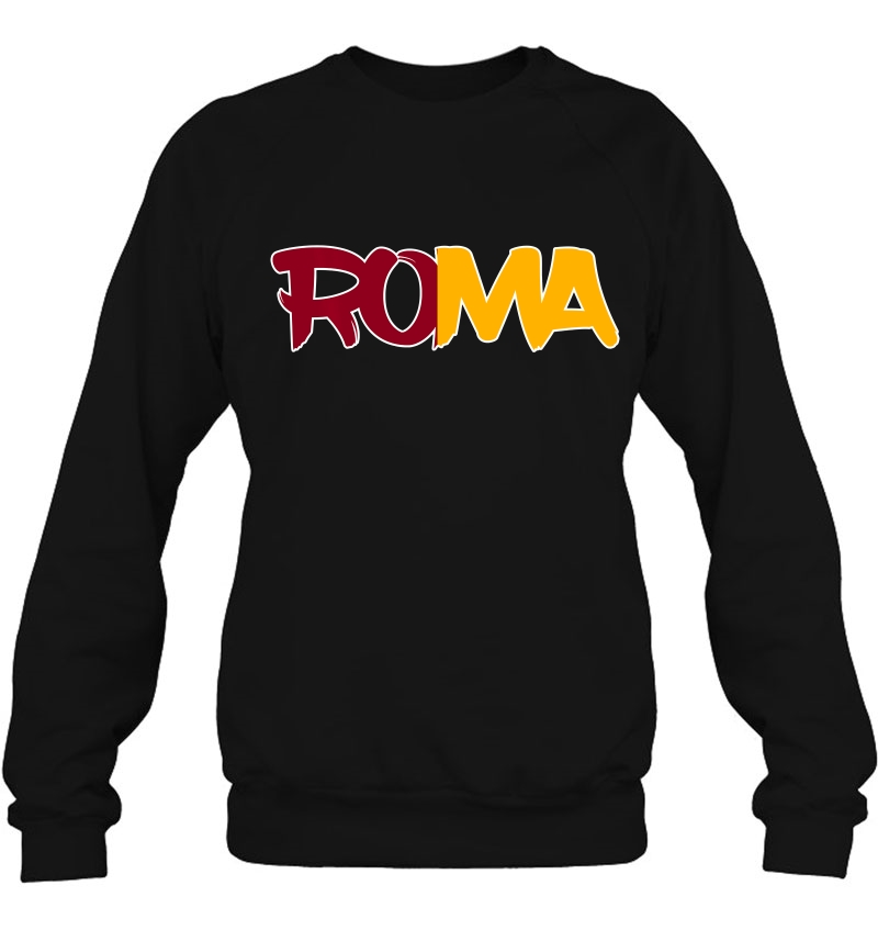 Roma Soccer 2018 Italian Flag Fire Football Sweatshirt