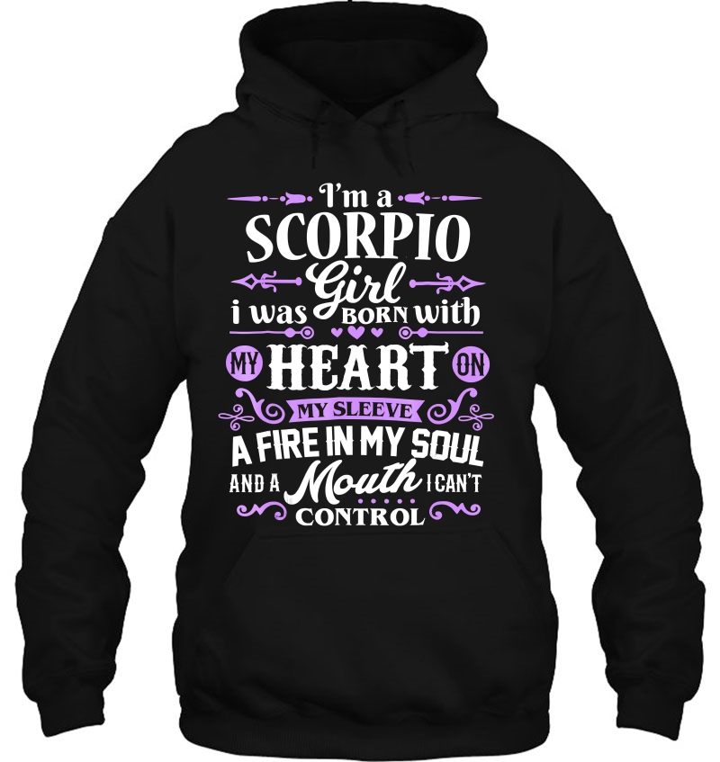 Scorpio Shirt I'm A Scorpio Girl Zodiac Birthday Mugs