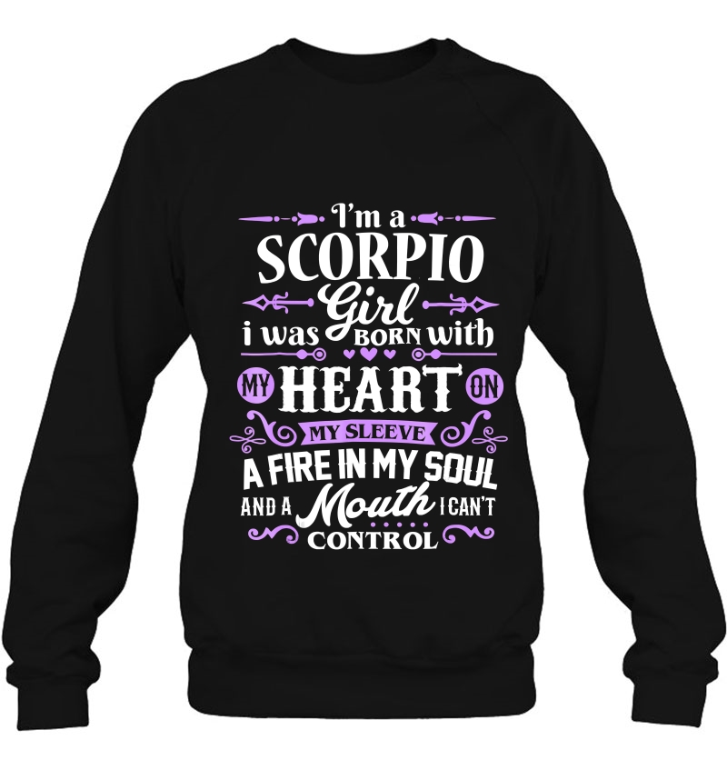 Scorpio Shirt I'm A Scorpio Girl Zodiac Birthday Mugs