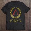 Spartan Warrior Greek Letters Laurel Lambda Tee