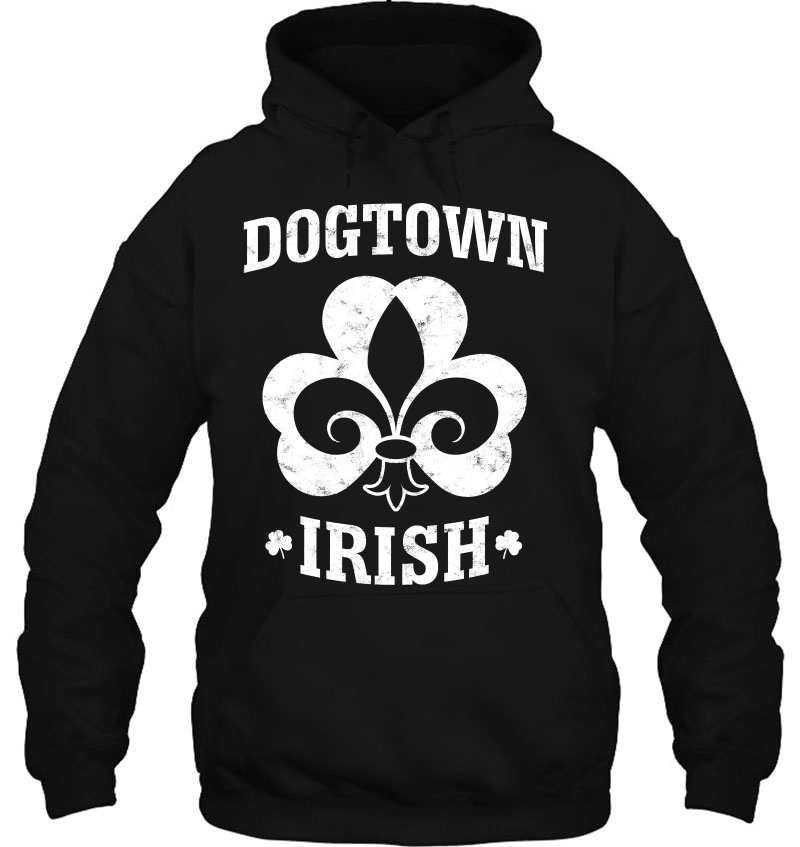 St. Louis Dogtown Fleur De Lis Shamrock Hoodie