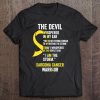 The Devil- Sarcoma Cancer Awareness Support Ribbon Tee