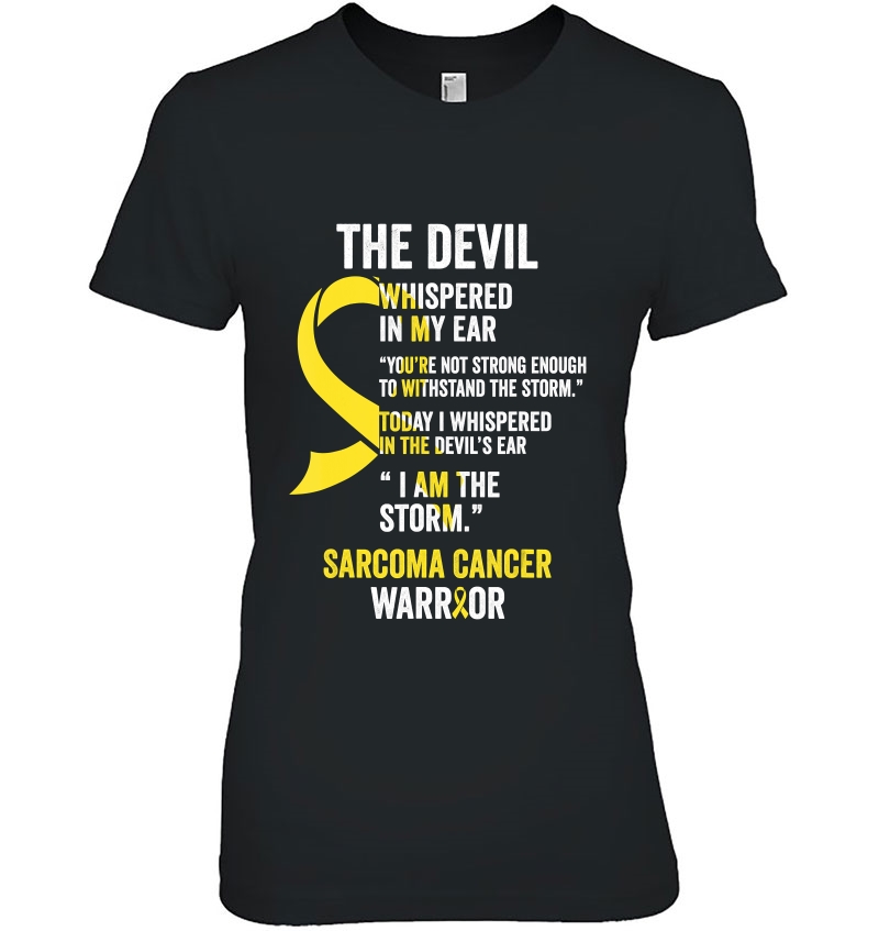 The Devil- Sarcoma Cancer Awareness Support Ribbon Hoodie