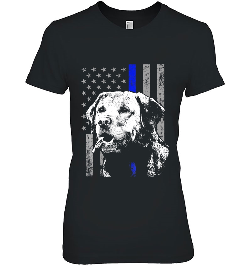 Thin Blue Line Flag Shirt Canine Uni Police Dog Shirt Hoodie