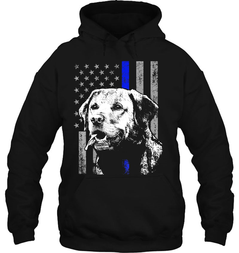 Thin Blue Line Flag Shirt Canine Uni Police Dog Shirt Mugs