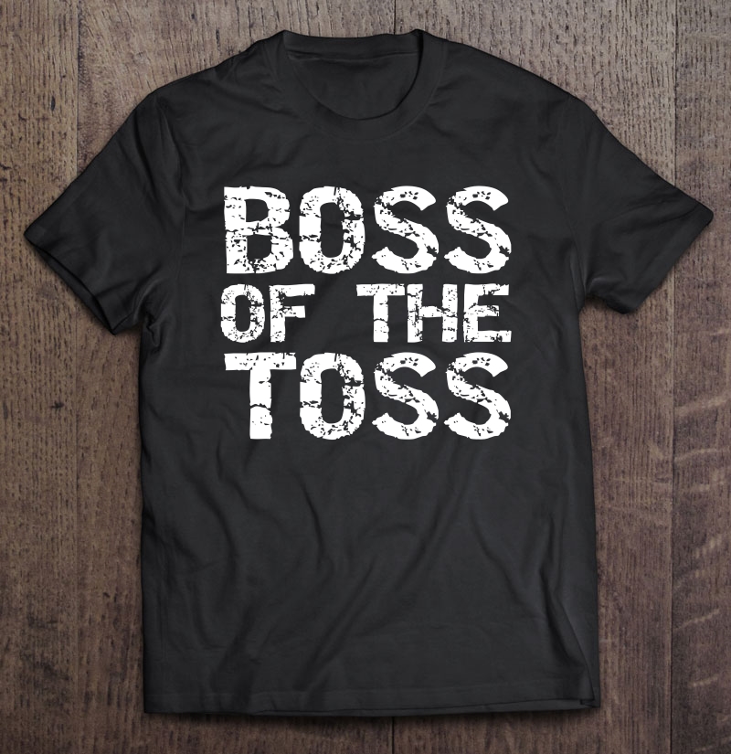 Vintage Cornhole Champion Trophy Gift Mens Boss Of The Toss Shirt