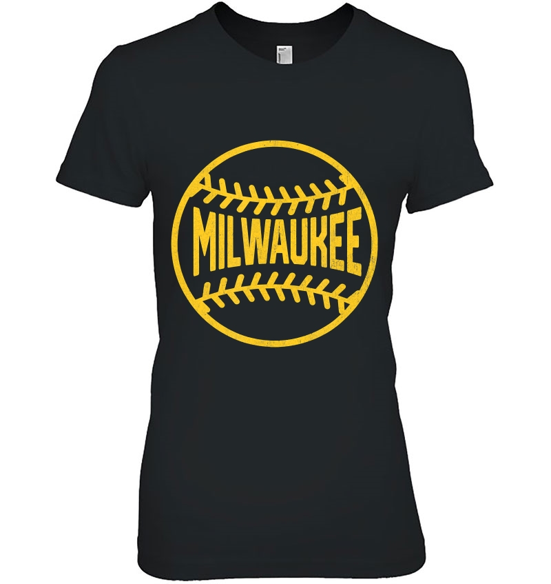 Vintage Milwaukee Baseball Stitches Ladies Tee