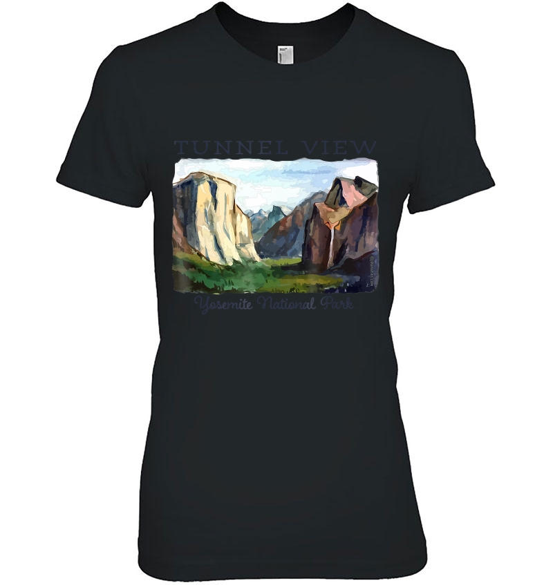 Wawona Tunnel View, Yosemite National Park Ladies Tee