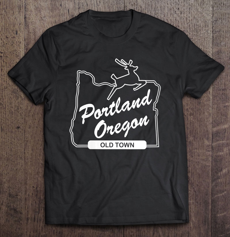 Womens Pdx Portland Oregon Sign Old Town - Portland Oregon Shirt