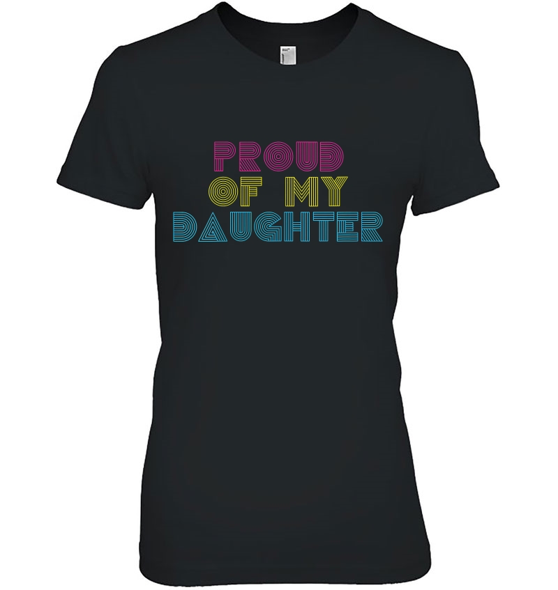 Womens Proud Of My Daughter Pride Parent Pride Proud Pan Pansexual Hoodie