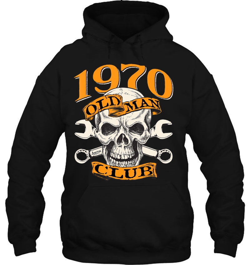 1970 50Th Birthday Old Man Club Skull And Wrenches Gift Mugs