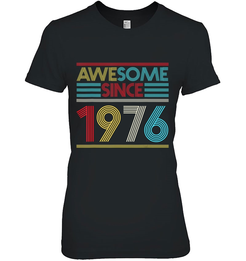 44Th Birthday Gifts - Awesome Since 1976 Ver2 Ladies Tee