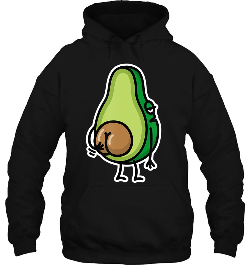 Avocado Seed Fat Funny Vegan Big Butt Scratching Kawaii Mugs