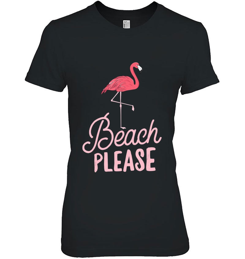 Beach Please Hawaii Pink Flamingo Aloha Beach Gift Women Hoodie