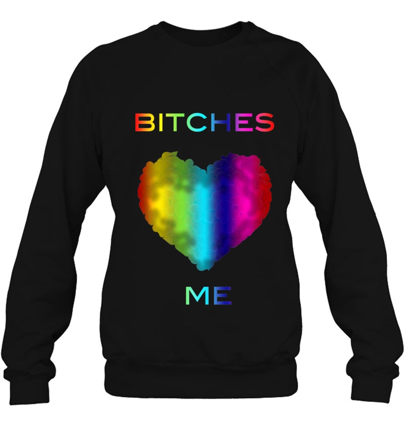 Bitches Love Me Lgbt Design Premium Sweatshirt