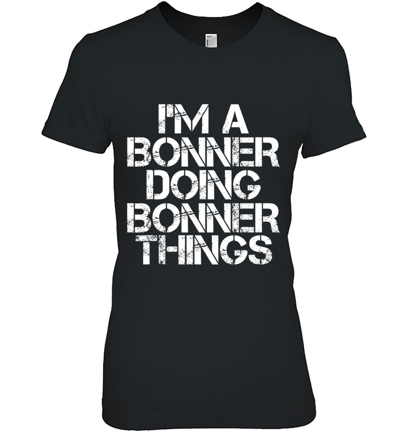 Bonner Funny Surname Family Tree Birthday Reunion Gift Idea Ladies Tee