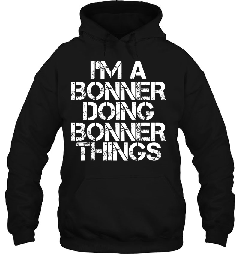 Bonner Funny Surname Family Tree Birthday Reunion Gift Idea Hoodie