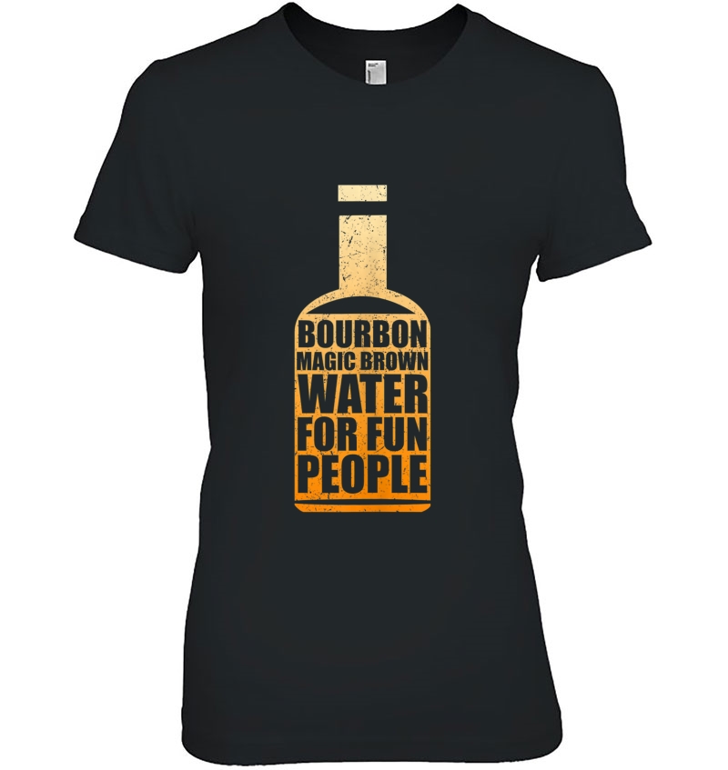 Bourbon Magic Brown Water Fun People American Whisky Tank Top Ladies Tee