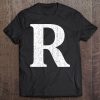 Capital Letter R Shirt Monogram Initial Tee