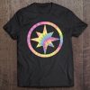 Captain Marvel Tie Dye Circle Star Logo Tee