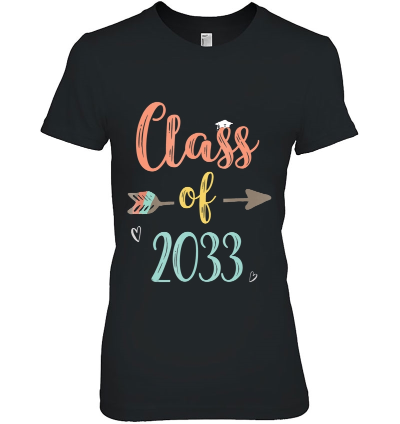 Class Of 2033 Grow With Me First Day Of School Shirt Ladies Tee