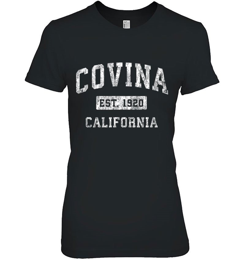 Covina California Ca Vintage Established Sports Design Hoodie