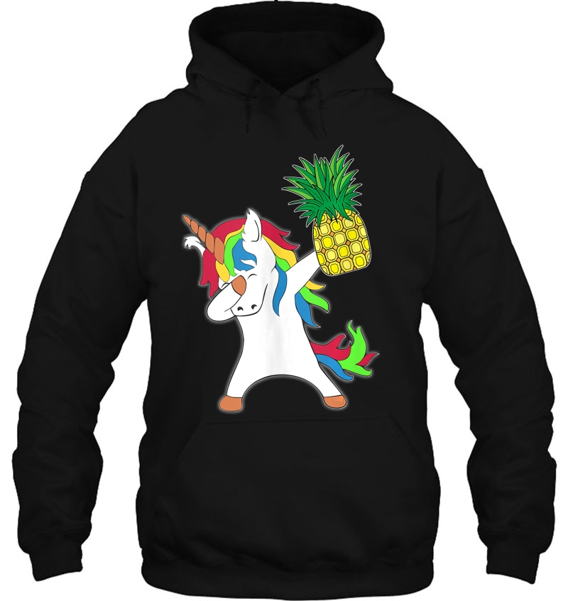 Dabbing Unicorn Horse Pineapple Aloha Beach Hawaiian Gift Tank Top Hoodie