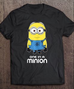 Despicable Me Minions One In A Minion Happy Portrait Tank Top Tee