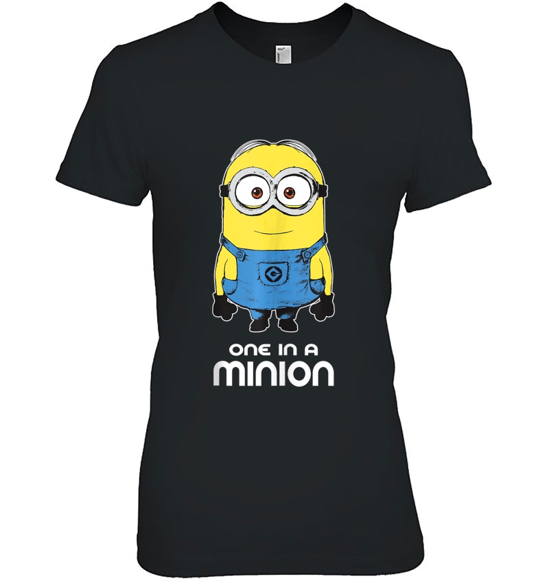 Despicable Me Minions One In A Minion Happy Portrait Tank Top Hoodie