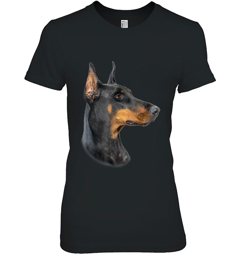 Doberman Pincher Dog Tshirts Dobermann Tee Shirt Ladies Tee