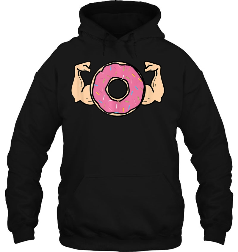 Donut With Muscles Cute Gym Doughnut Addiction Funny Gift Tank Top Mugs