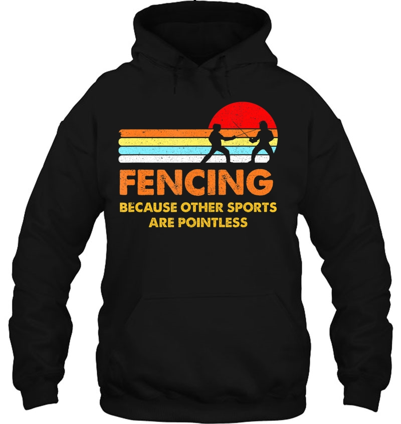 Fencing Other Sports Are Pointless Vintage Retro Distressed Mugs