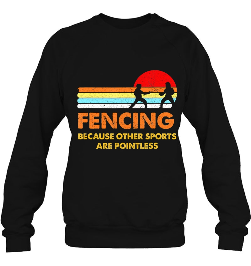 Fencing Other Sports Are Pointless Vintage Retro Distressed Mugs