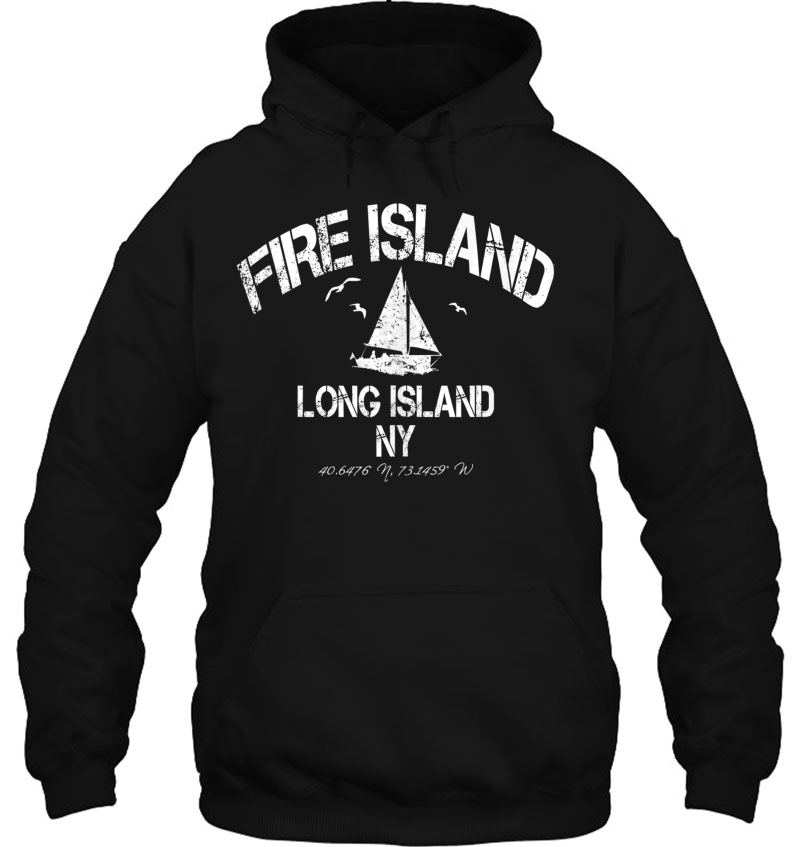 Fire Island New York Distressed Nautical Mugs