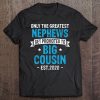 New Nieces Shirt Get Promoted To Big Cousin Est.2020 T Tee