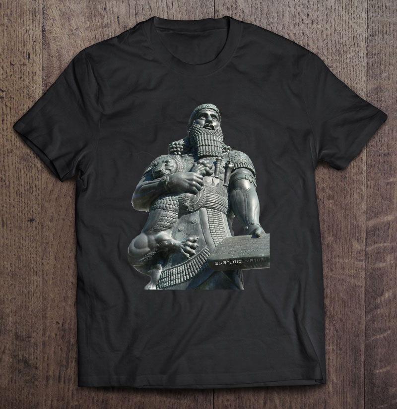 Gilgamesh Shirt Sumerian God And Lion Babylonian Shirt