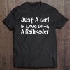 Girl In Love With A Railroader Railway Train Women Tee