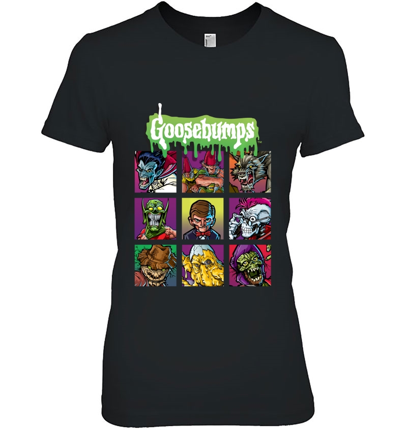 Goosebumps Monster Portraits Yearbook Style Hoodie