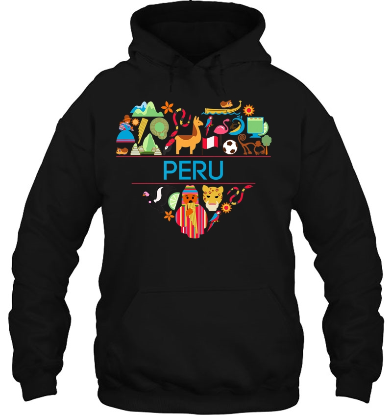 I Love Peru Cute Peruvian - Cusco, Arequipa, Lima Hoodie