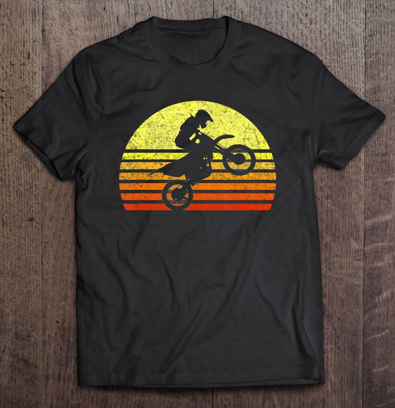 Motocross Dirt Bike Shirt Off Road Motorcycle Rally Retro Shirt