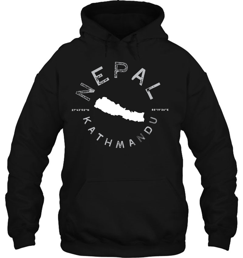 Nepal Kathmandu Graphic Vintage Retro Hoodie
