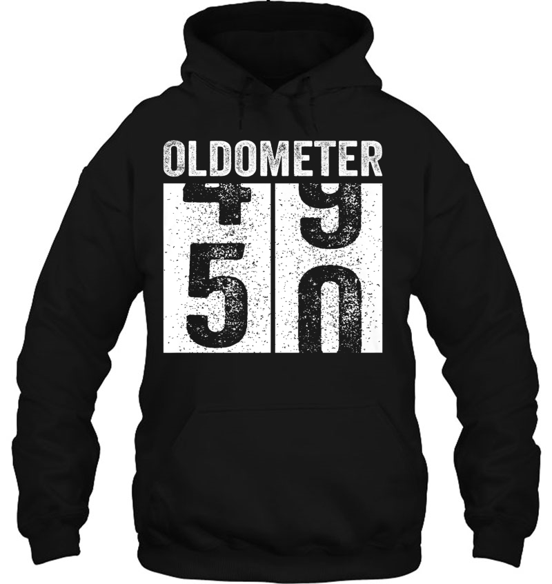 Oldometer 49-50 Shirt 50Th Birthday Funny Gift Premium Hoodie